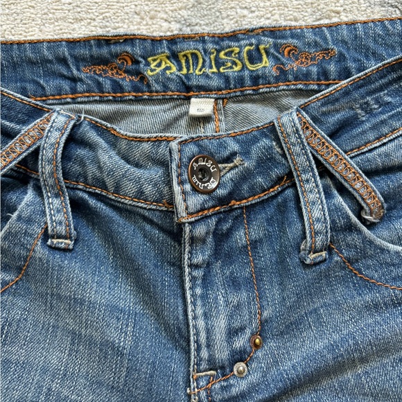 Amisu Bermuda Jean Shorts Size S - Picture 4 of 15